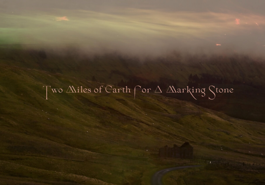 Two Miles Two Miles Of Earth For A Marking Stone Poster
