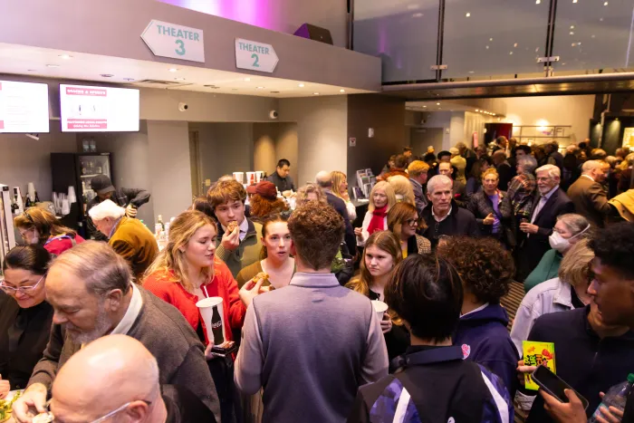 overhead shot of opening night gala reception CIFF2025