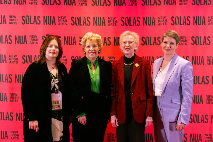 Maedhbh Mc Cullagh, Ambassador Byrne Nason, Mary Robinson, Caitriona Palmer CIFF2025