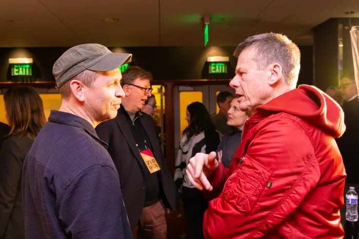 CIFF2025 friday night reception Ross Killeen & Alan Gilsenan